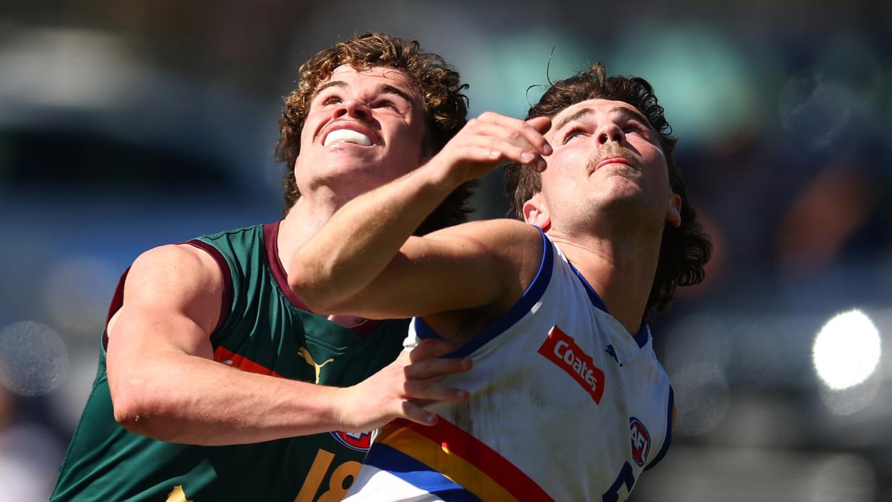 Eastern Ranges small forward Nick Watson (right) is an top-10 draft prospect this year. Picture: Getty Images