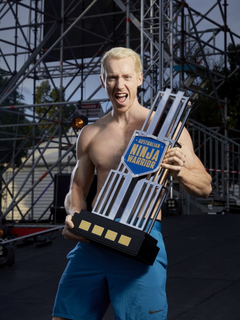 Ben Polson took out the title of Australia’s First Ninja Warrior in 2020. Picture: Nine