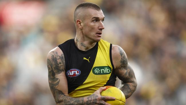 Dustin Martin is set to finish his career at Richmond. Picture: Daniel Pockett/Getty Images