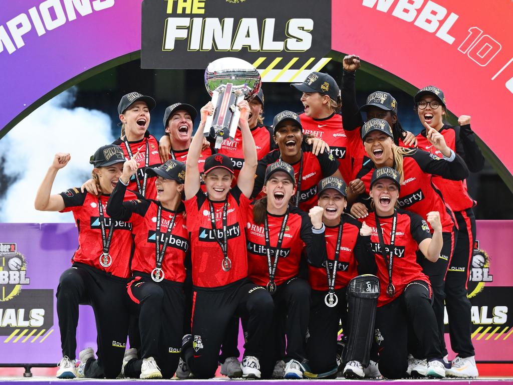 The Renegades WBBL side won their first title this season. Picture: Quinn Rooney/Getty Images