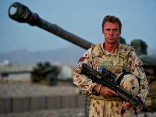 Sgt Major Paul Chapman on his tour of duty in Afghanistan. Photo: Neil Ruskin.