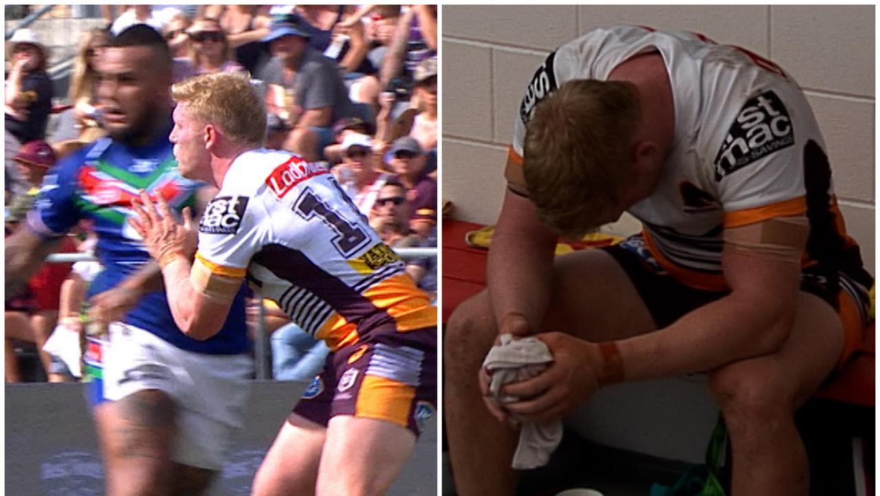 Thomas Flegler, dalam laporan, sin bin, tekel meriam, tembakan tinggi ke Addin Fonua-Blake, Warriors vs Brisbane Broncos, Jazz Tevaga