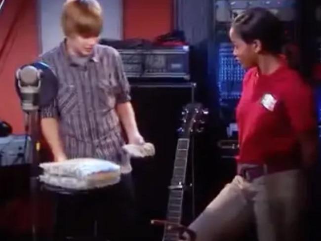 Bieber made a cameo on an episode of True Jackson in 2010. Picture: Nickelodeon