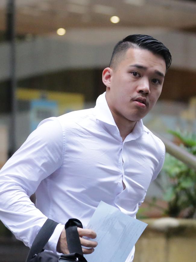 Nathan Chan leaving the Downing Centre Court in Sydney. Picture: NCA NewsWire / Christian Gilles