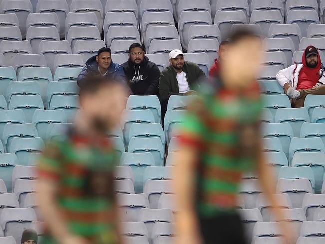 SYDNEY, AUSTRALIA - JUNE 16:  The crowd watch on during the round 15 NRL match between the South Sydney Rabbitohs and the Gold Coast Titans at ANZ Stadium on June 16, 2017 in Sydney, Australia.  (Photo by Mark Kolbe/Getty Images)