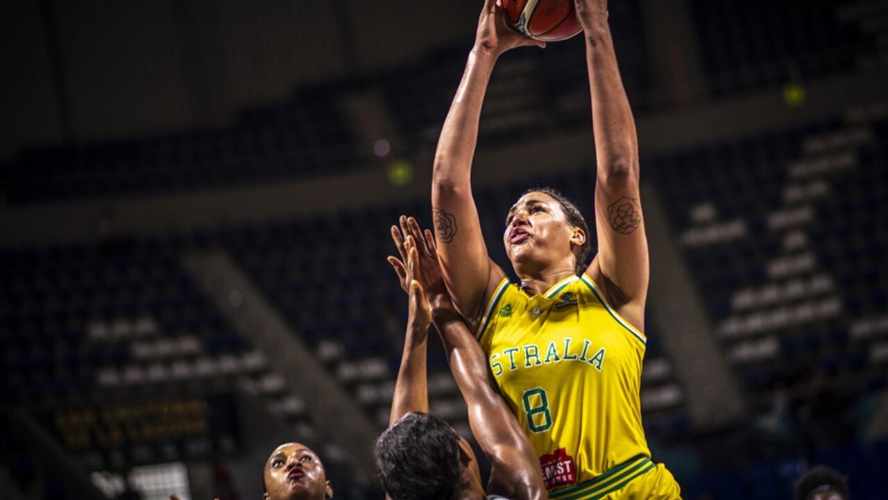 Liz Cambage led the way for the Opals.
