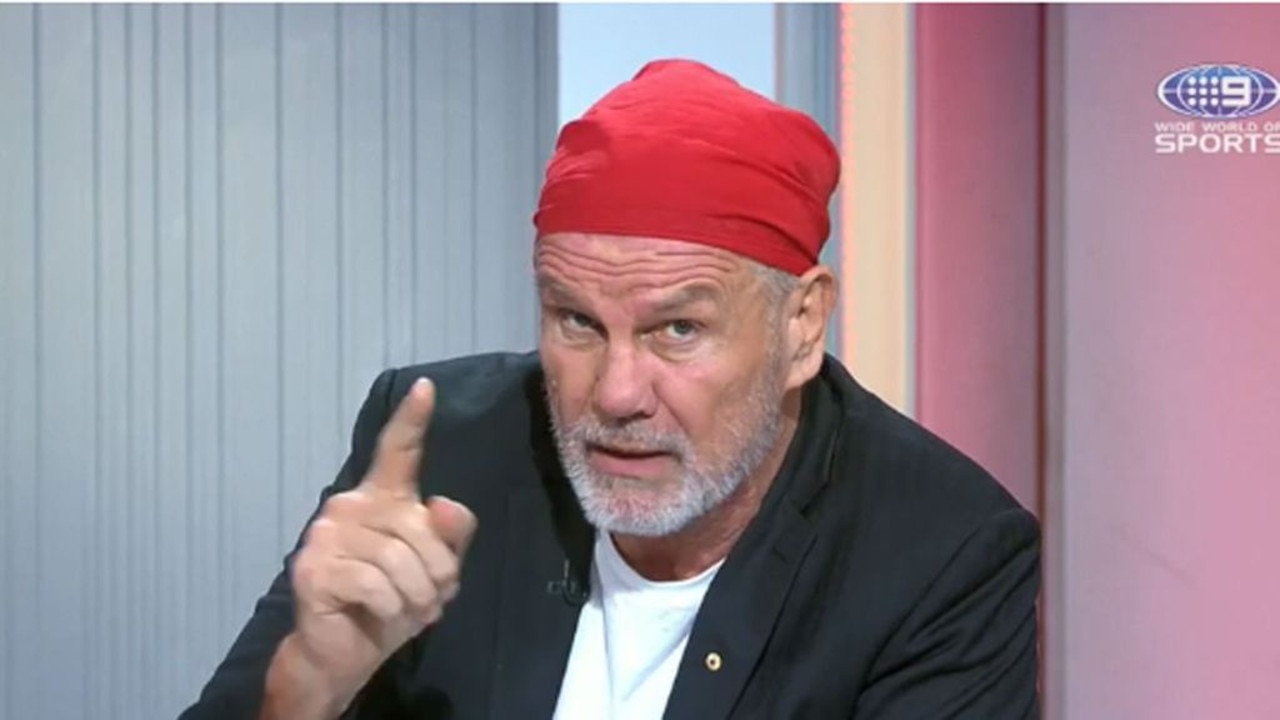 Rugby league critic Peter FitzSimons on Channel 9.