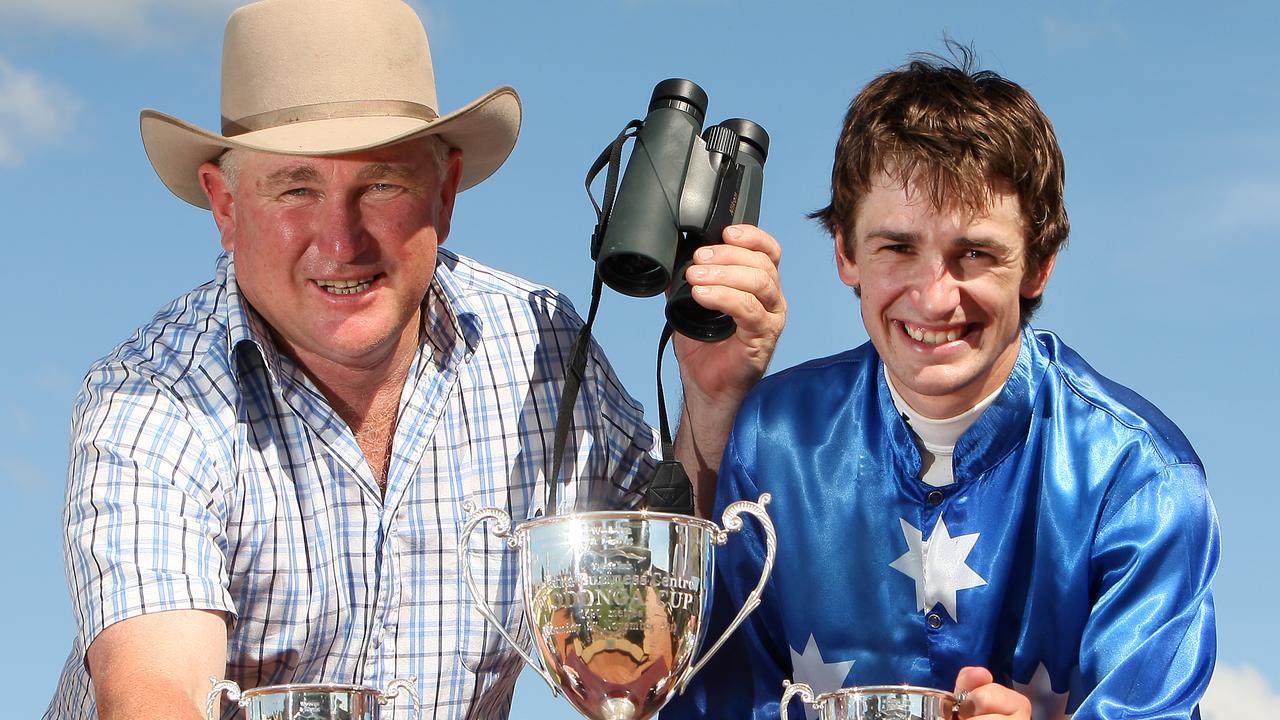 Gerald Egan and jockey Jason Benbow in 2011.