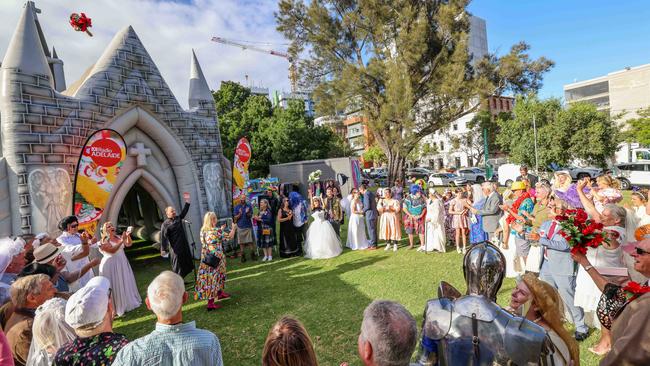 The Inflatable Church will be open Friday to Sunday until March 17 from 3pm to 9pm. Picture: Russell Millard