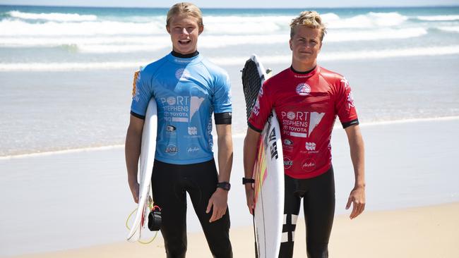 Childhood rivals and good mates Mikey McDonagh and Caleb Tancred. Picture: WSL/Ethan Smith