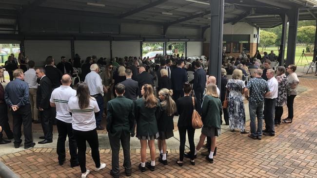 SPECIAL MAN Many hundreds of people gathered for the funeral of Cameron Hyde which was held at the Lismore Turf Club on Wednesday April 28, 2001. Photo: Alison Paterson