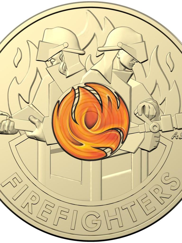 The circulated commemorative $2 coin released by the Royal Australian Mint honouring Australia’s Firefighters.