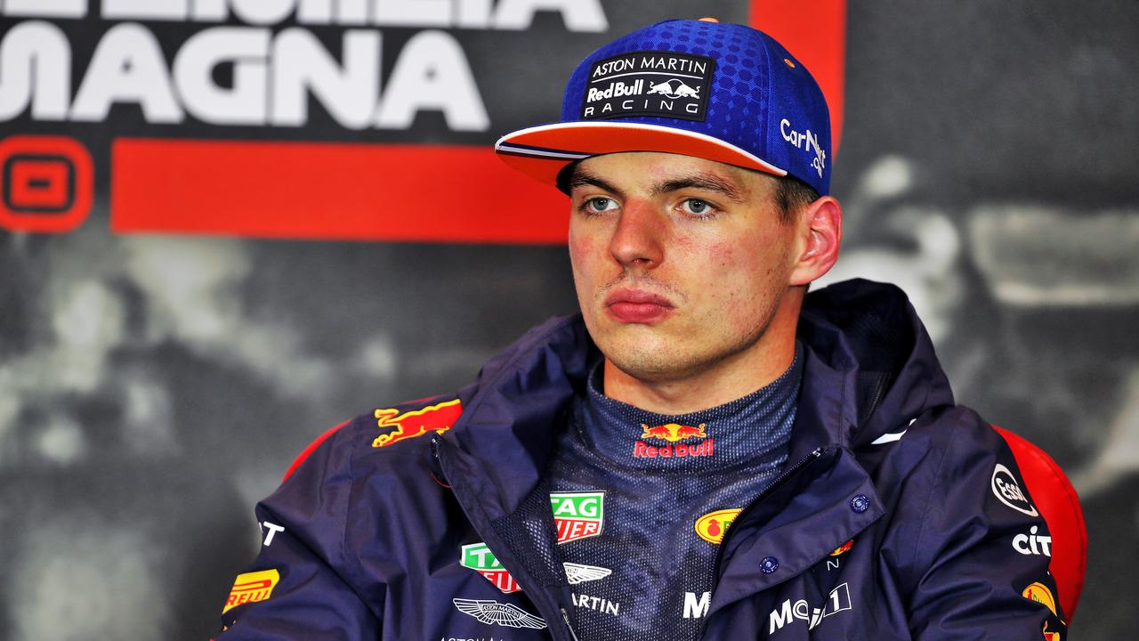 Max Verstappen is still under pressure for his awful comments. (Photo by Russell Batchelor - Pool/Getty Images)