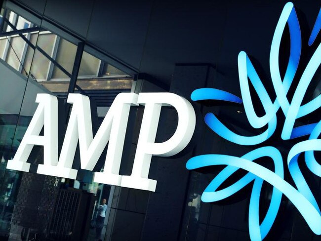 The AMP logo on display