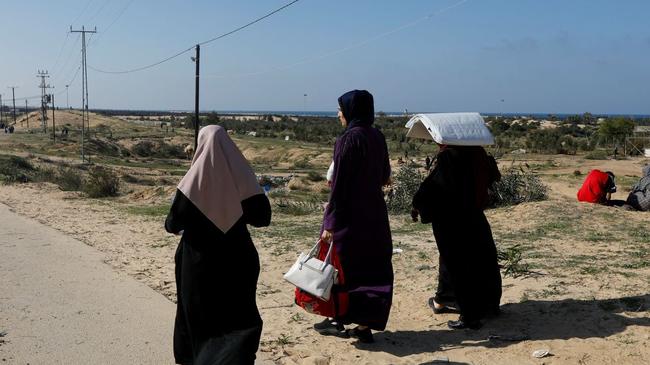 New arrivals in Rafah have few options beyond camping in parks and empty lots. Picture: Saleh Salem/Reuters