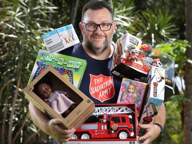 Simon Gregory of the Salvation Army, hoping a Good Samaritan will gift them a warehouse over summer so 3000 families can receive food and toys this Christmas, Taigum. Picture: Liam Kidston.