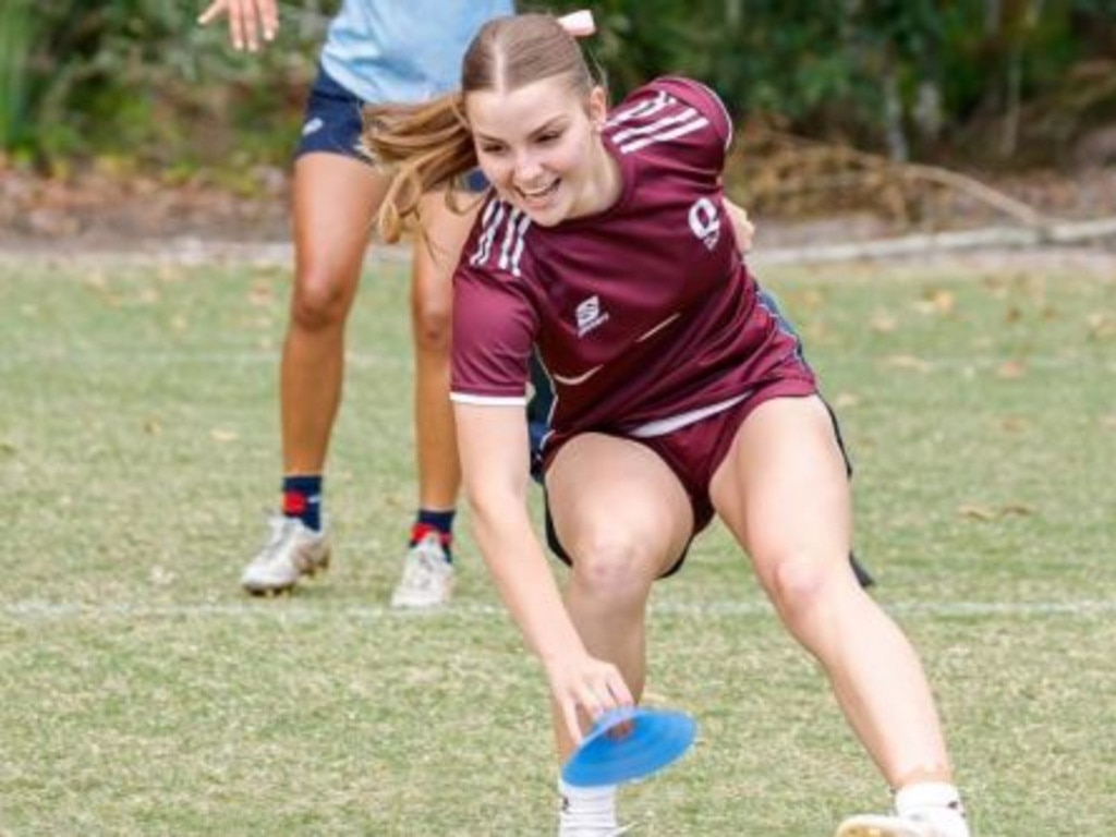 Roma girl Amy Lorenz was among three other Darling Downs rising stars who played in the Australian Schoolgirls Rugby Sevens touring team in New Zealand. Photo: Australian Sports Federation