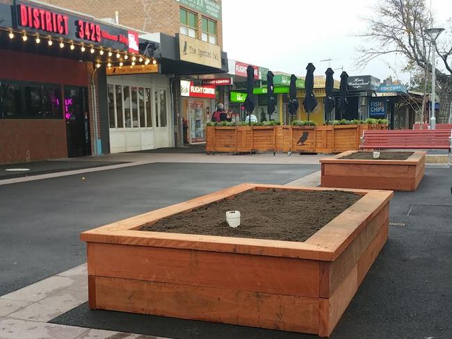 Grown and Eat O’Shannassy Street: edible crops will soon sprout from these planter boxes. Picture: Supplied