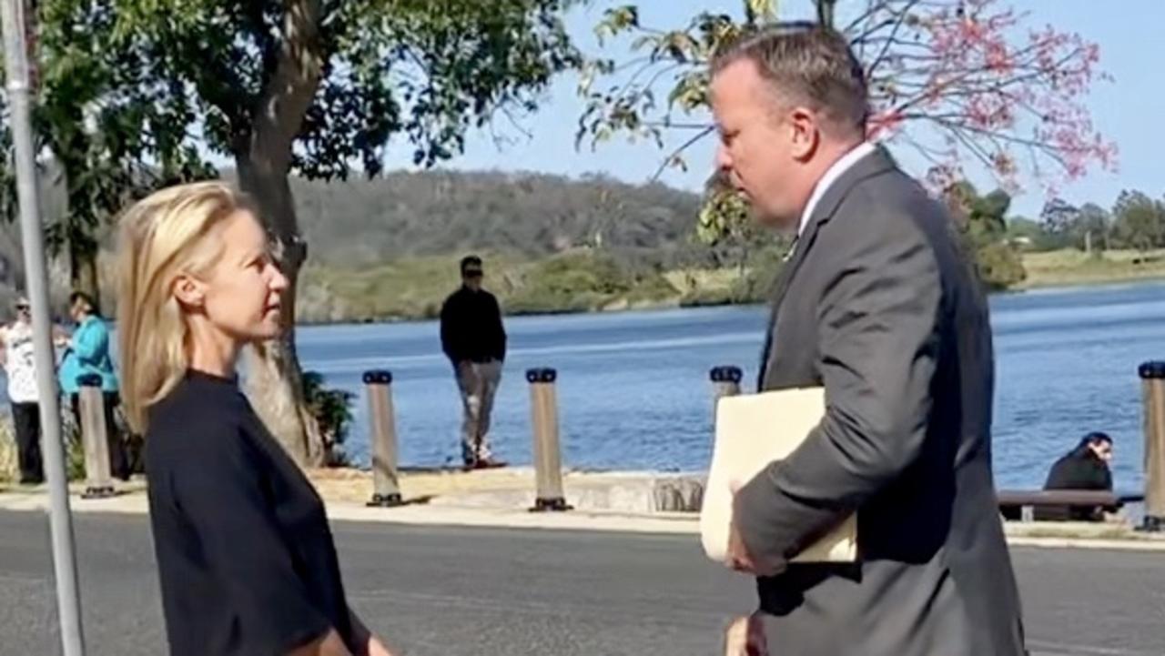 Angela Bliss outside Maclean Local Court on October 12, 2023.