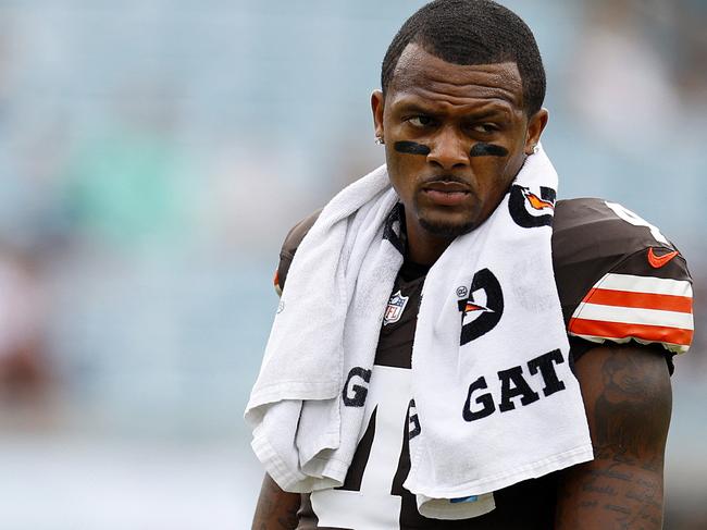 Watson's deal hangs as a dark cloud over the Browns. Picture: Mike Ehrmann / GETTY IMAGES NORTH AMERICA / Getty Images via AFP