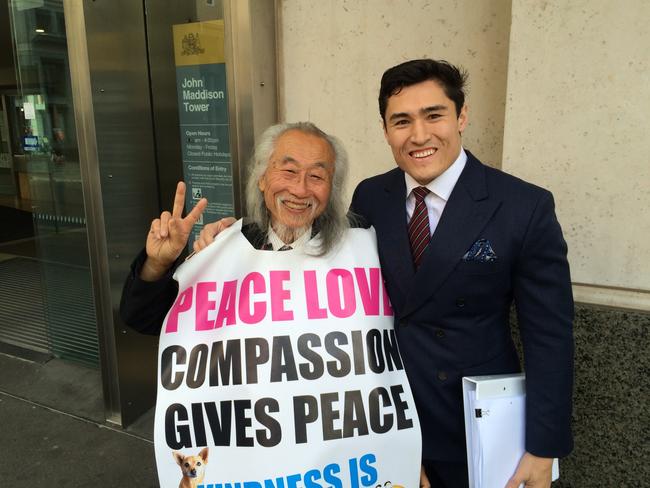 Danny Lim with his lawyer Bryan Wrench at today's hearing at the Downing Centre.