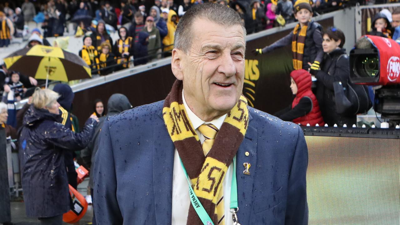 Hawthorn president Jeff Kennett will depart the Hawks at the end of next season. Picture: AAP