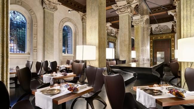 The restaurant Primped and primed after my two hour soak, I take a seat for dinner at Senses Restaurant, a jaw-droppingly beautiful space with impossibly high ceilings, historic columns and a spectacular fountain. But the food and service are memorable too, so much so that local families dine alongside hotel guests. Senses offers contemporary retellings of traditional Italian cuisine, like tonnarello with rabbit ragù and fava bean puree, or crispy red mullet fish with vignarola, a traditional Roman vegetable medley. Breakfast is also served at Senses, featuring an abundant buffet of sweet and savoury options. Enjoy it outside on the terrace, gazing out at the remains of the Servian wall dating back to the 4th century BC, one of the many assets—new and old—that make this property so unique.