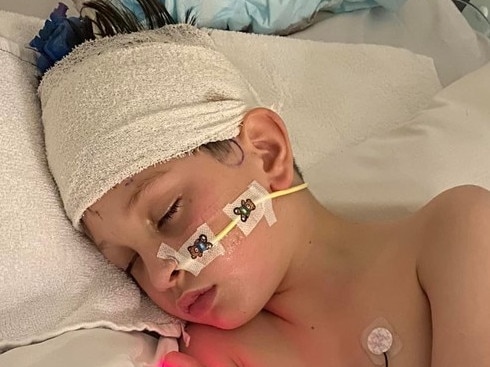 A mum in Victoria has urged parents to trust their instincts after her eight-year-old son almost died during a sudden medical emergency. Picture: GoFundMe