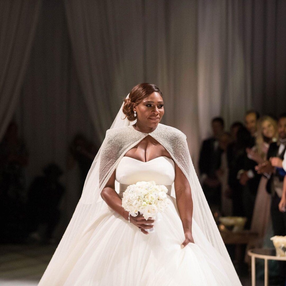 Serena Williams wore three wedding dresses to marry Alexis Ohanian Vogue Australia