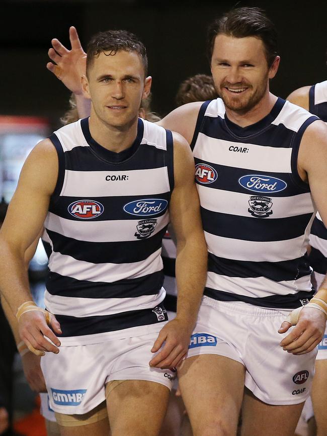 ...Except Joel Selwood, who fellow star Patrick Dangerfield says is an “inspiration”. Picture: Michael Klein