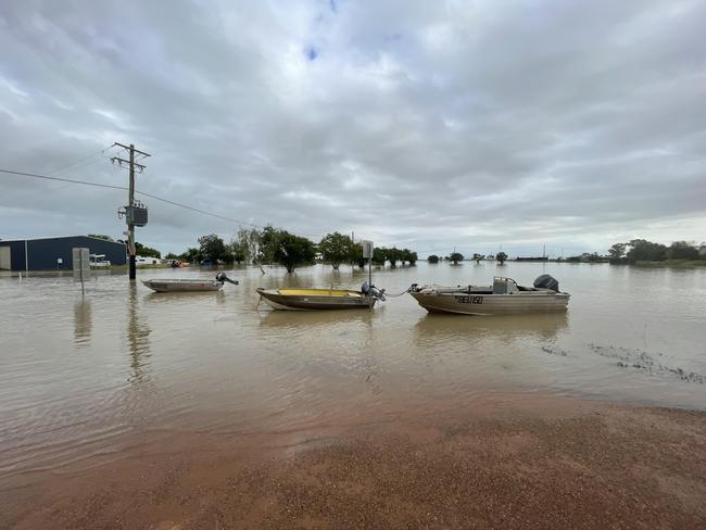 Floods in Burketown left people with means of communication this year.