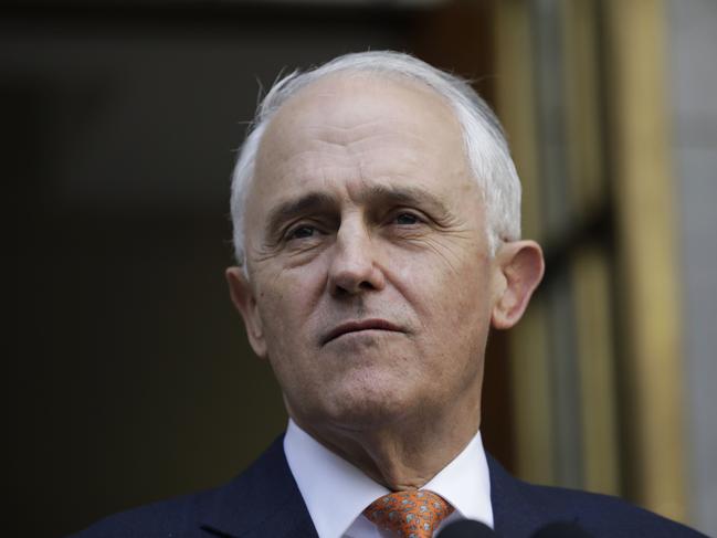 Malcolm Turnbull gives a press conference after vacating the Liberal Party leadership, and the party voting for Scott Morrison as their new leader, and new Australian Prime Minister. Picture by Sean Davey.