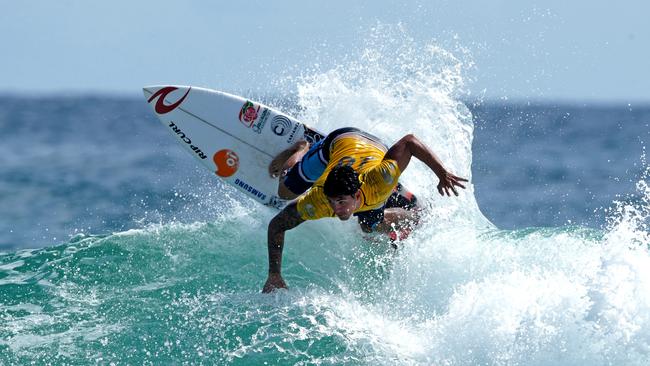 World champ Gabriel Medina was knocked out by Irish surfer Glen Hall. Pics Tim Marsden