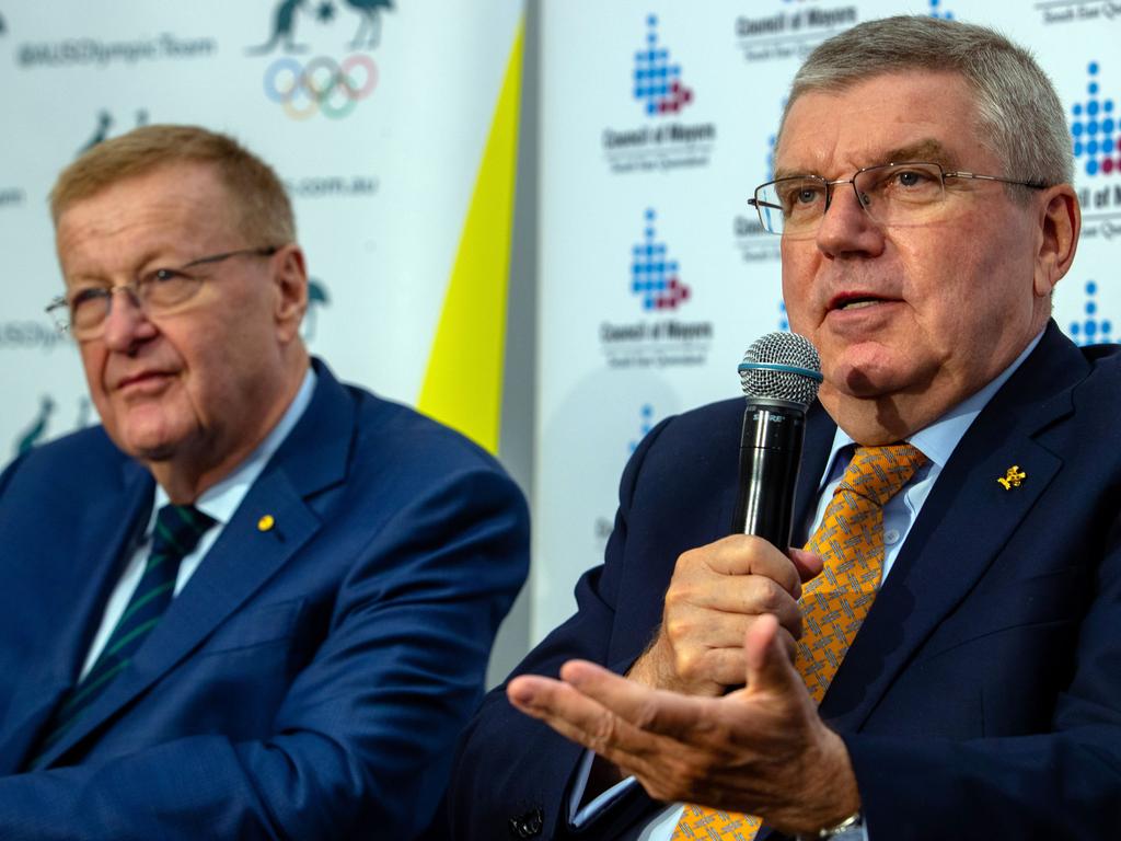 International Olympic Committee (IOC) president Thomas Bach and president of the Australian Olympic Committee John Coates.