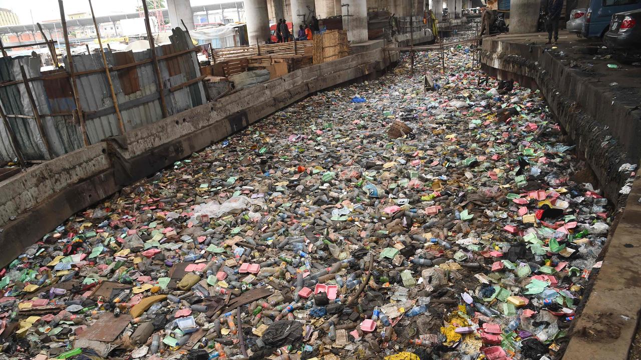 Billions of plastic bottles wind up in landfill – or waterways – each year. Picture: AFP