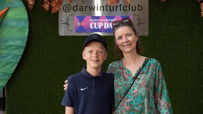 Maike and Frederik Elverfeldt from Switzerland at the Chief Minister's Cup Day at the Darwin Turf Club on Saturday, July 13. Picture: Pema Tamang Pakhrin