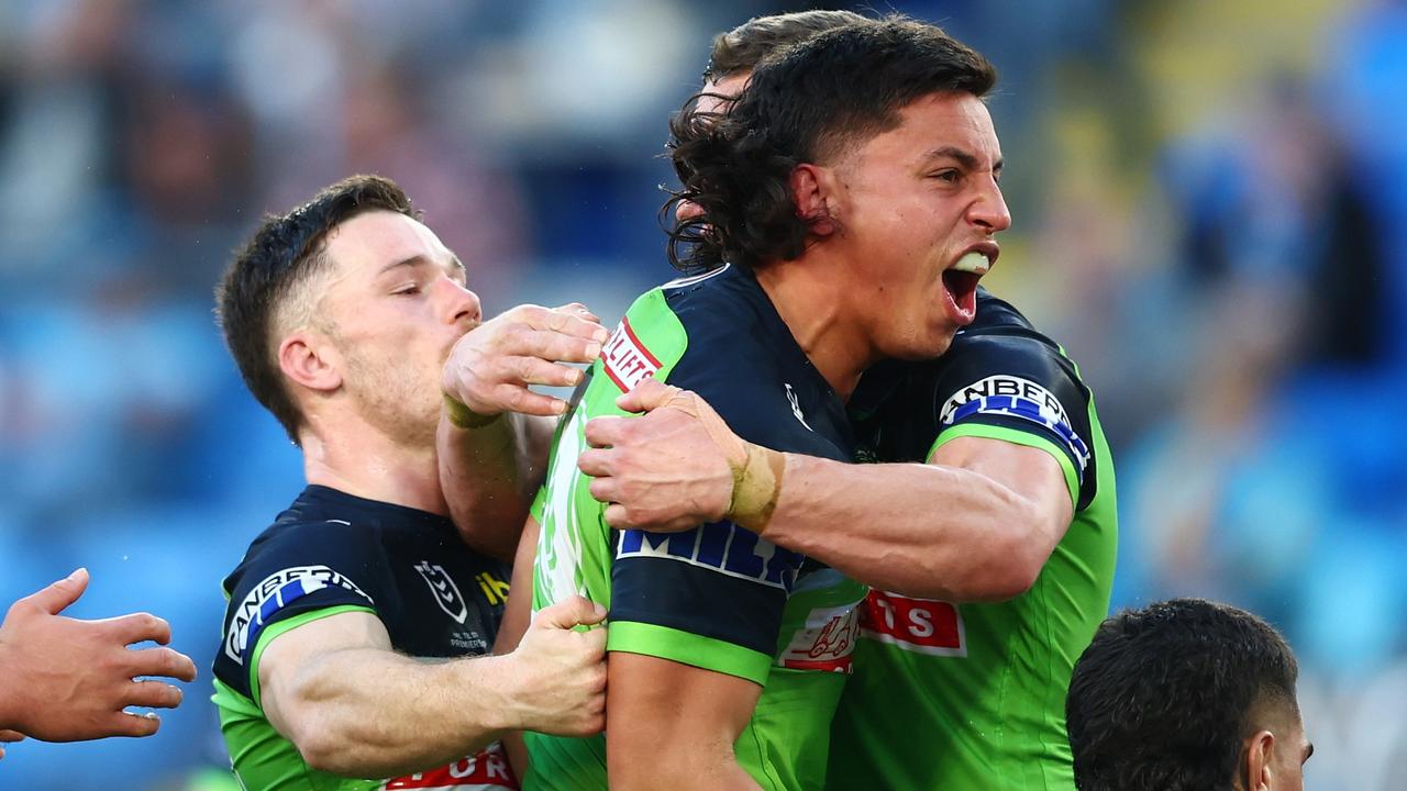 NRL news 2022, Canberra Raiders vs North Queensland Cowboys, Tom Starling  try, video