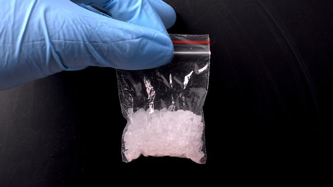 Police found a small amount of the drug ice.