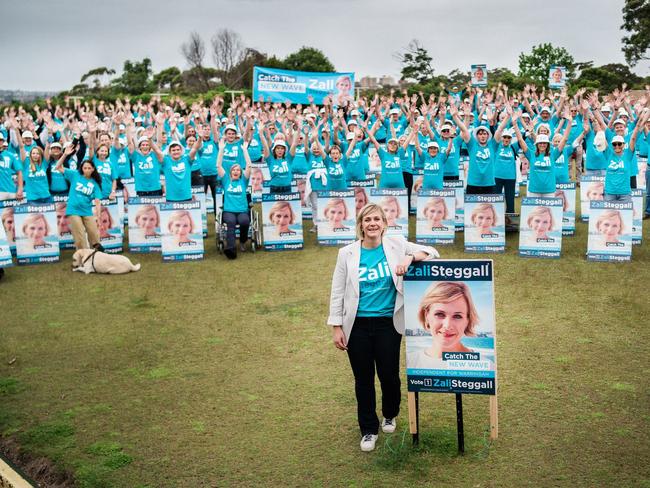 The launch of Team Zali 2022. Warringah MP Zali Steggall has had a headstart in the campaign to retain the seat. Picture: Facebook (Zali Steggall)