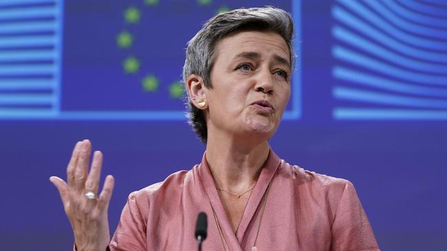 European Commissioner Executive Vice-President Margrethe Vestager. Picture: AP