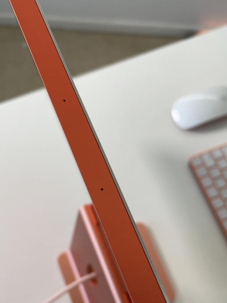 The iMac is super thin.