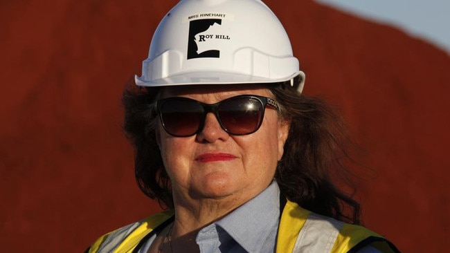 Billionaire Gina Rinehart, executive chair of Hancock Prospecting.