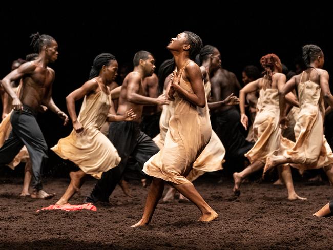 Adelaide Festival 2022. Dancers from 14 African countries in Pina Bausch's The Rite of Spring. Picture: Andrew Beveridge, supplied