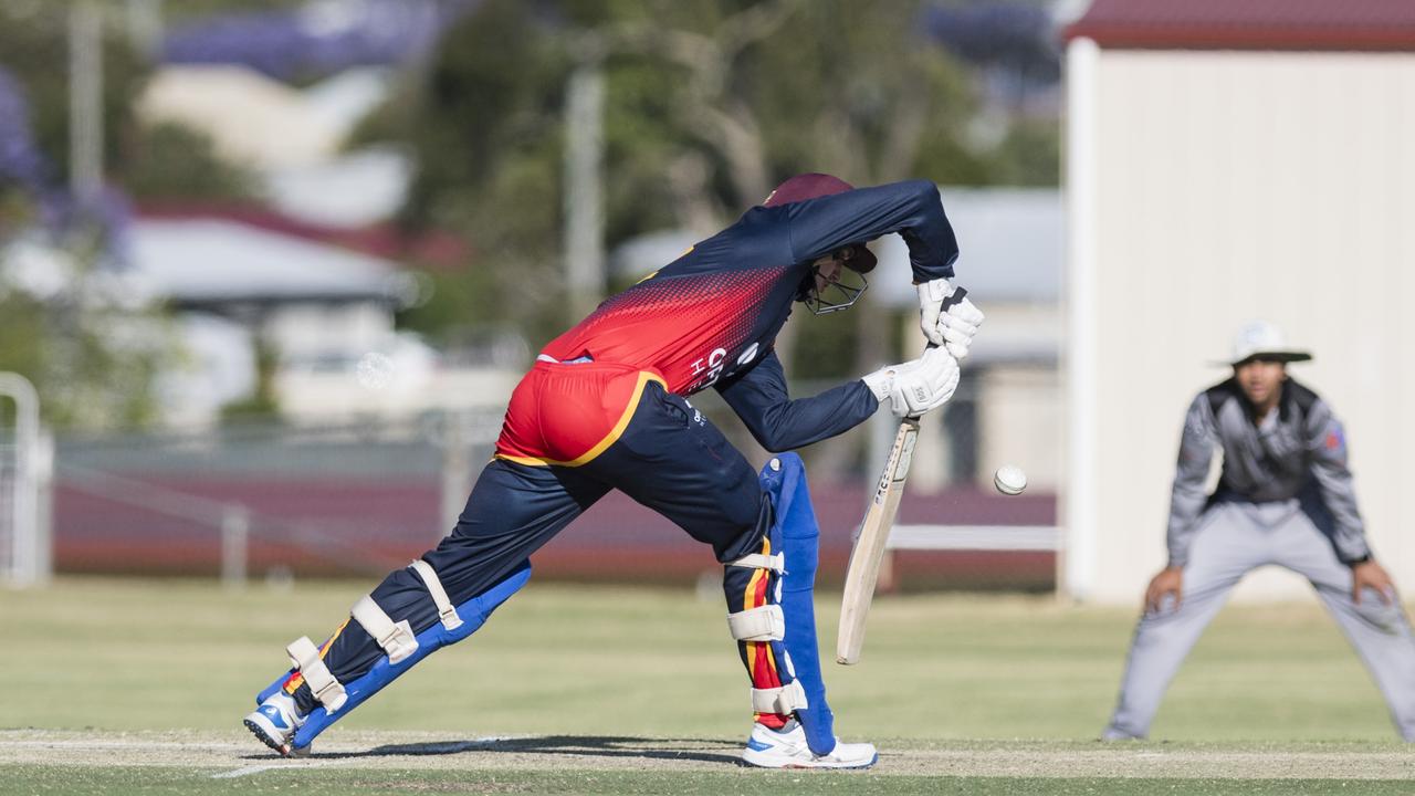 Ben Brocherie bats for Metropolitan-Easts against Souths Magpies. Picture: Kevin Farmer