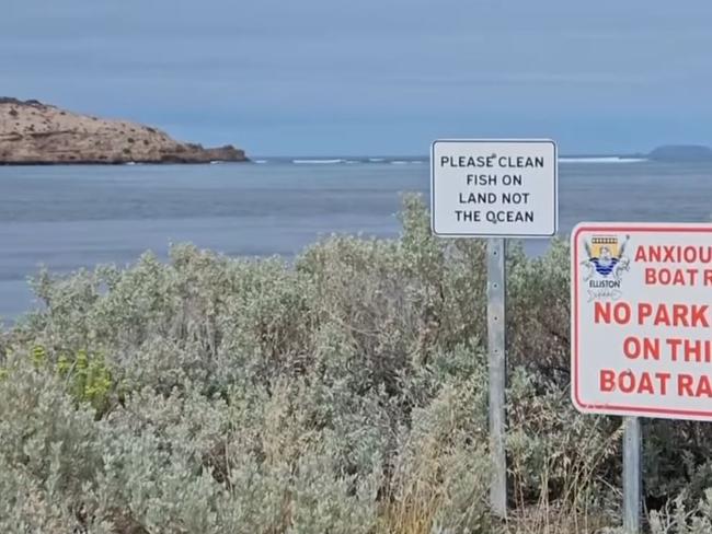 Anxious Bay boat ramp near Elliston . Picture: 7NEWS