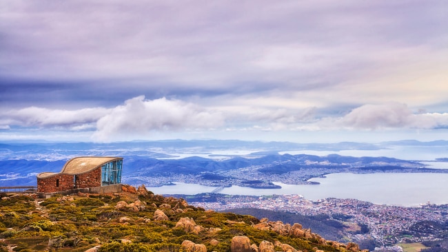 Overlooking magical Hobart, Tasmania.