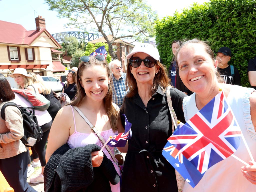 Royal fans outside Admiralty House after King Charles and Queen Camilla arrive. Picture: Chris Jackson/Getty