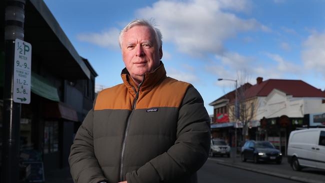 Brian Corr president of Hobart Not Highrise is demanding that Hobart City Alderman Marti Zucco payback the $25,000 spent on defending his code of conduct charge. Picture: Nikki Davis-Jones