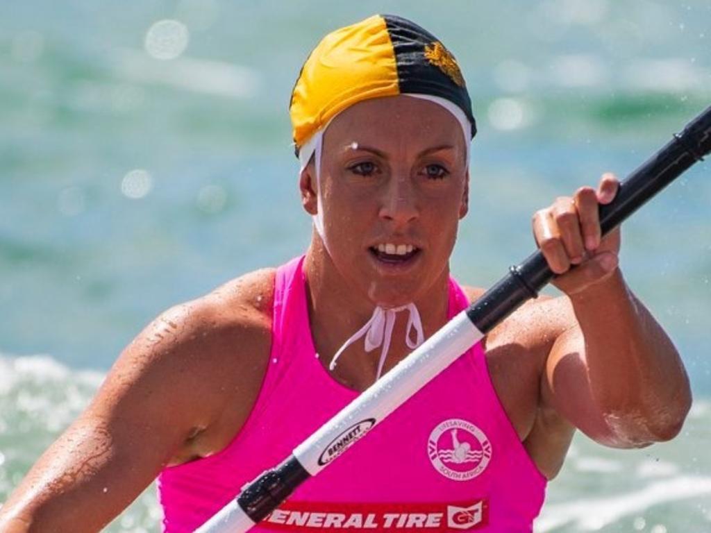 Georgia Miller won the female Ocean M race at the International Surf Rescue Challenge. Picture credit: Surf Life Saving Australia.