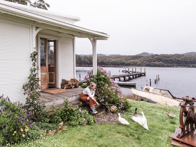 Captains Rest overlooks the water at Strahan. Picture: Supplied